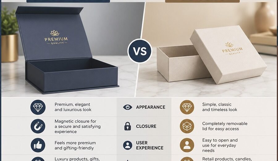 Magnetic vs Lid-Off Rigid Boxes