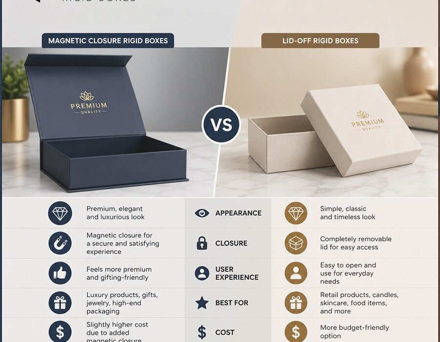 Magnetic vs Lid-Off Rigid Boxes