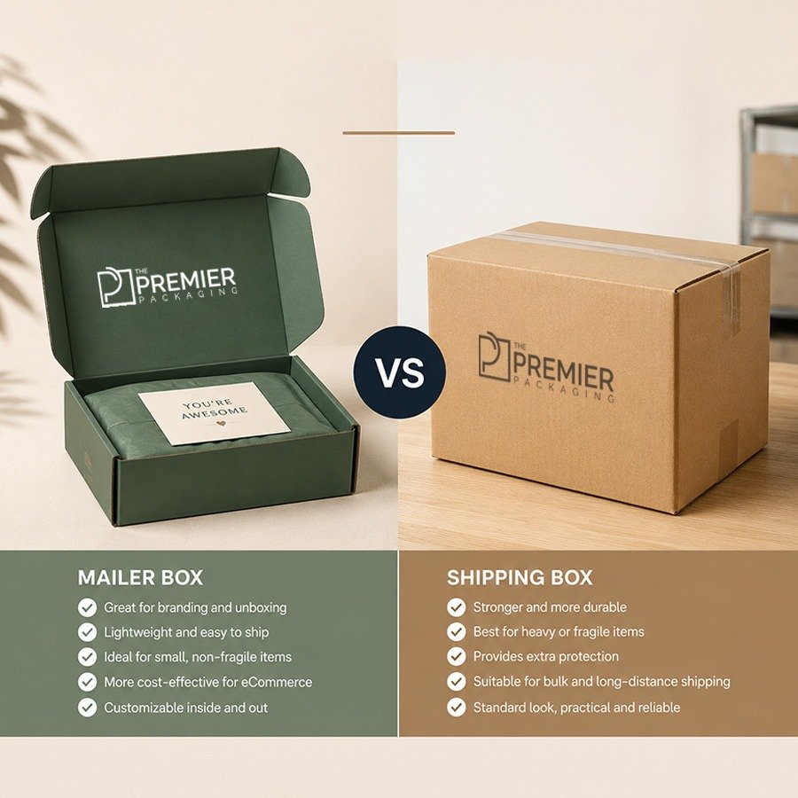 Mailer Box vs Shipping Box