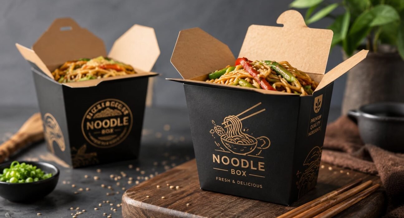 custom printed noodle boxes
